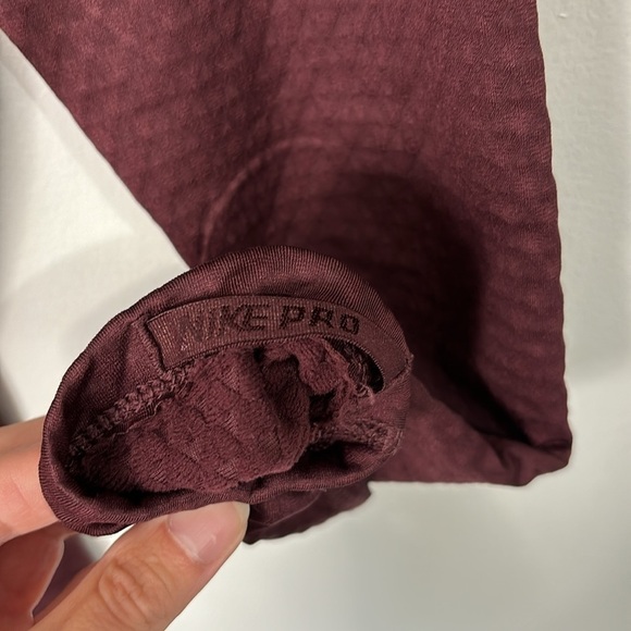 Nike Pro Hyperwarm Training Hoodie Maroon Size M - Picture 5 of 8